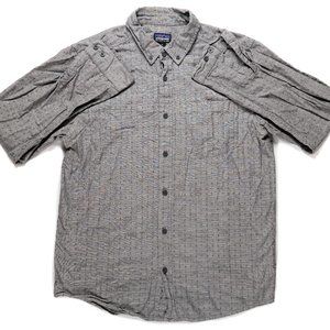 Patagonia Men's M Bluffside Gray Button Down Shirt